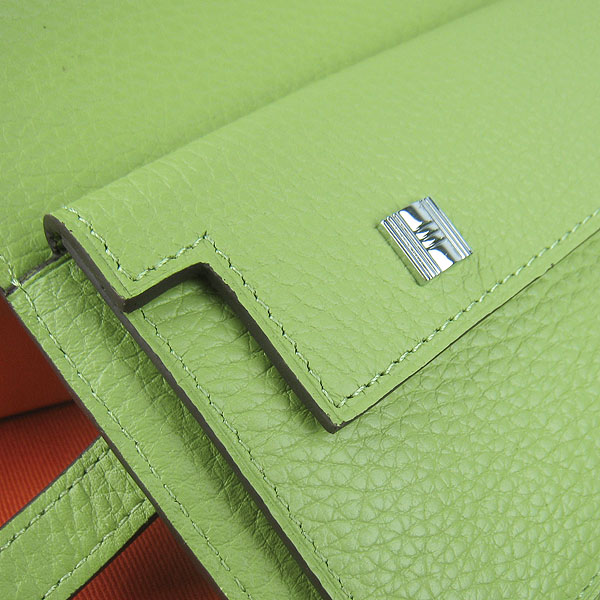 High Quality Hermes Kelly Long Clutch Bag Green H009 Replica